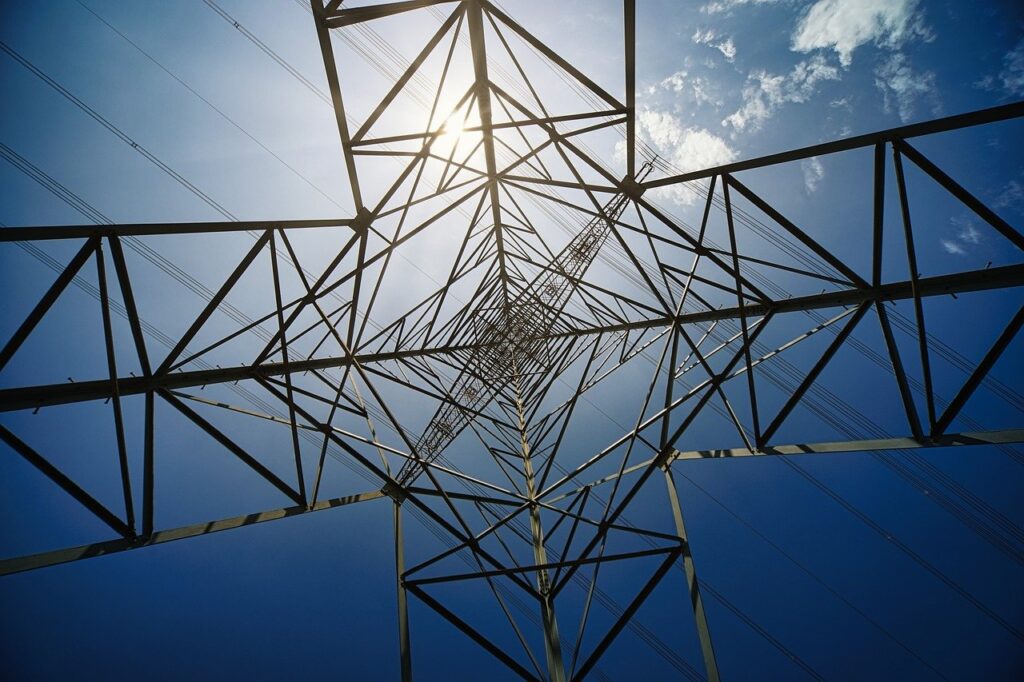 pylon, electricity, nature